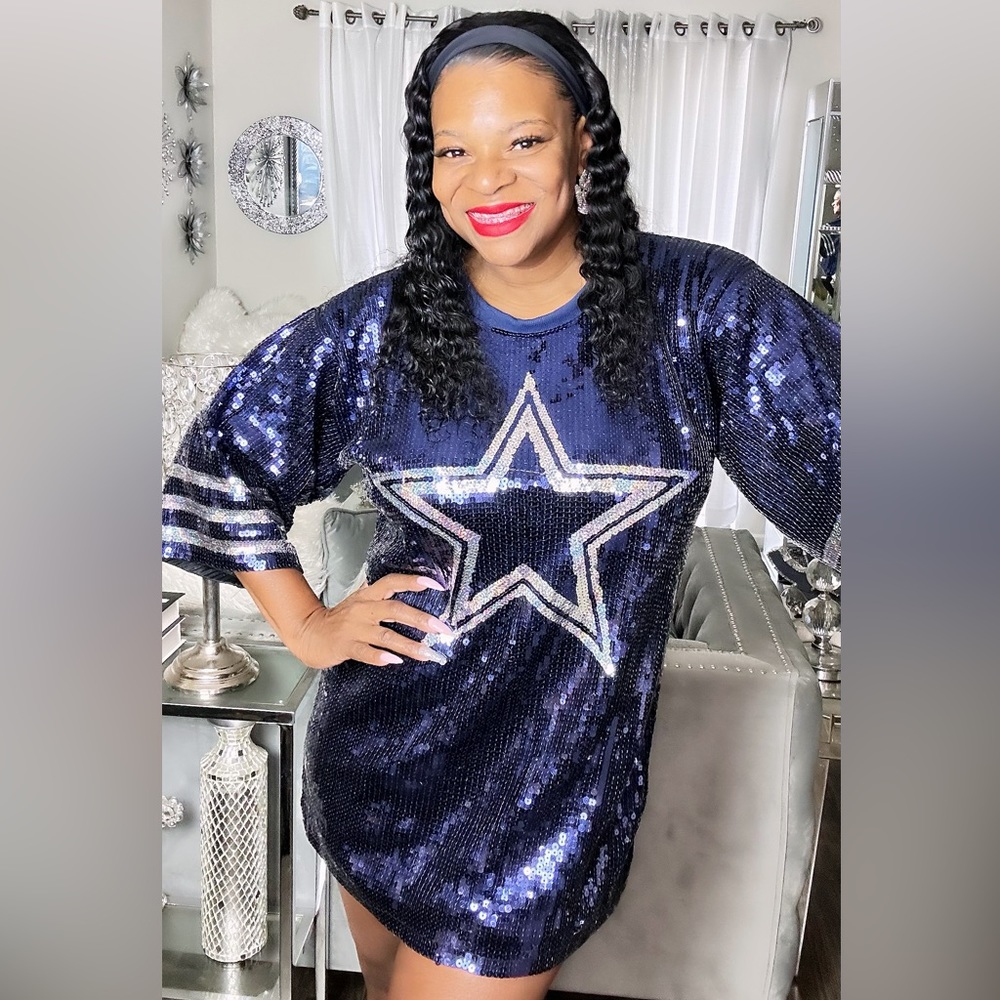 Sale‼️Dallas Cowboys sequin dress. No discount